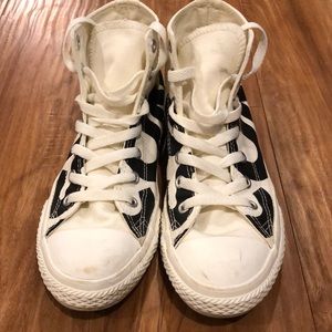 Black and White Converse High Top Sneakers